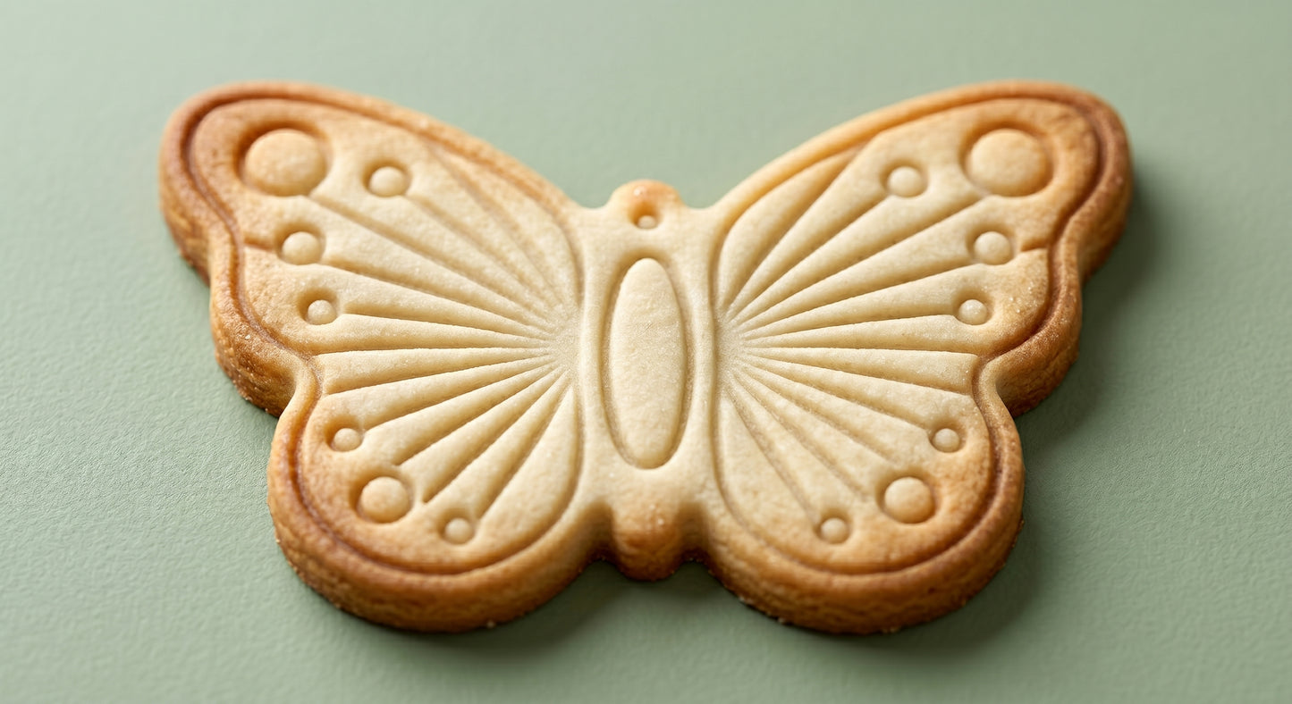 Butterfly shaped sugar cookie