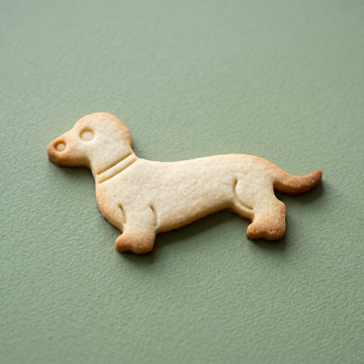 Dachshund shaped sugar cookie