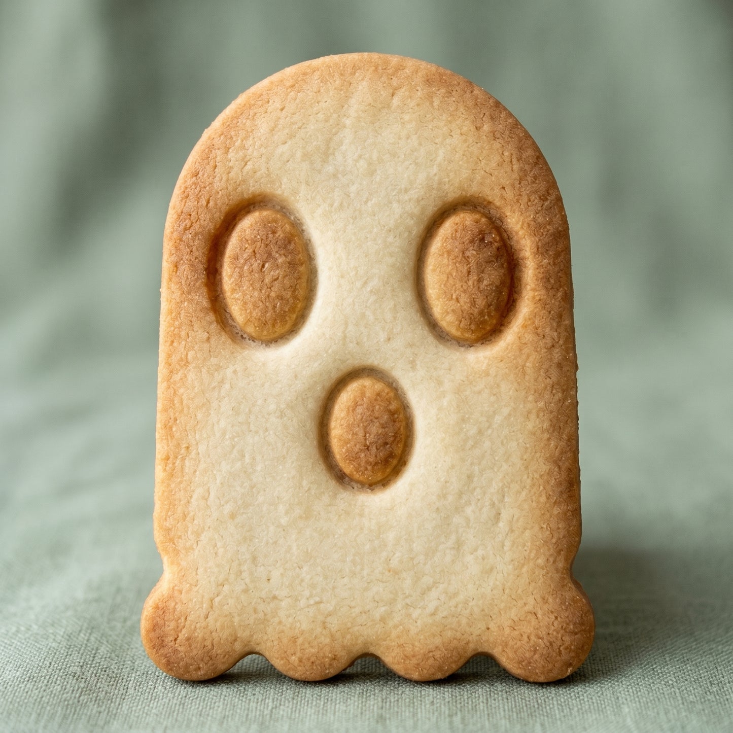 Ghost shaped sugar cookie