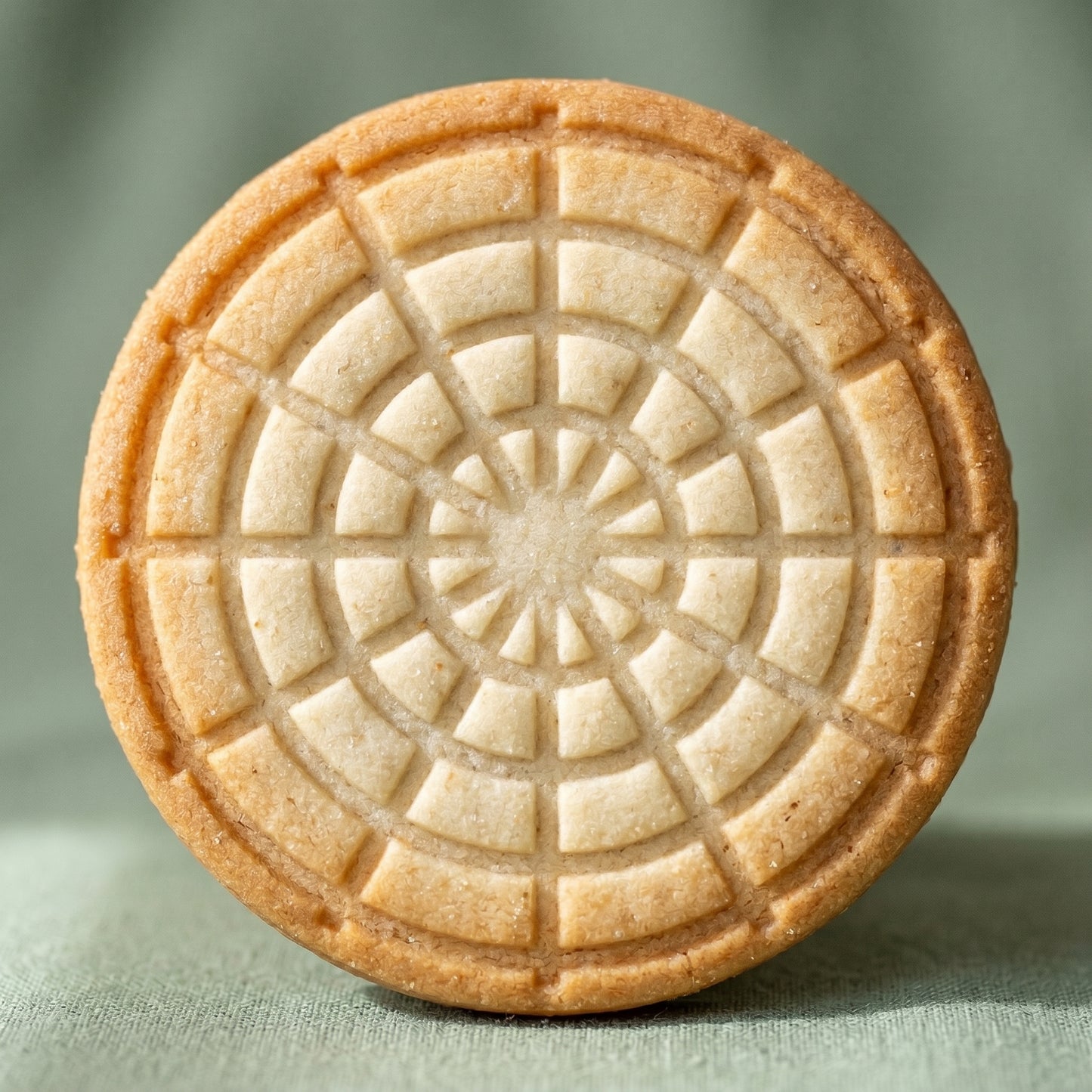 Spider web round sugar cookie
