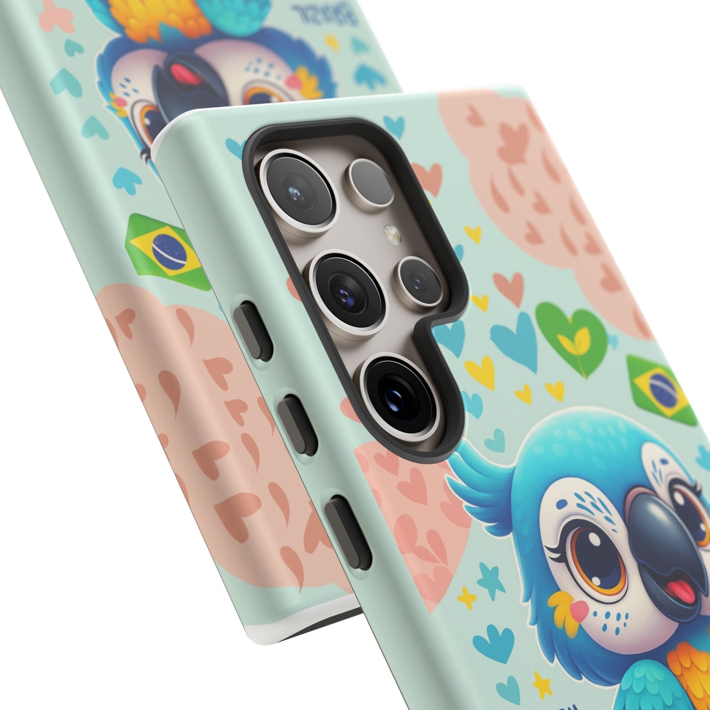 Saudade Collection - Brazilian Parrot Phone Case | Vibrant Hearts & Culture Tough Cases