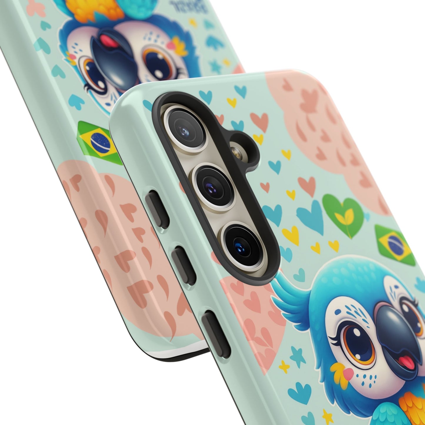 Saudade Collection - Brazilian Parrot Phone Case | Vibrant Hearts & Culture Tough Cases