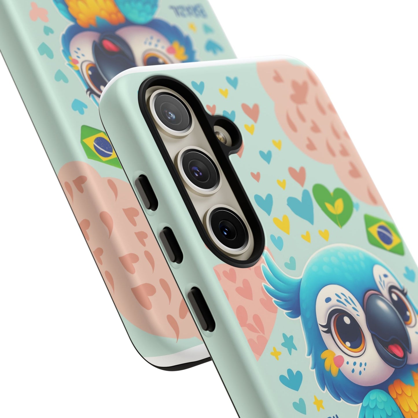 Saudade Collection - Brazilian Parrot Phone Case | Vibrant Hearts & Culture Tough Cases