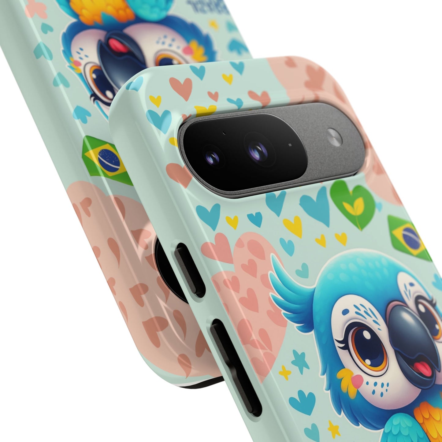 Saudade Collection - Brazilian Parrot Phone Case | Vibrant Hearts & Culture Tough Cases