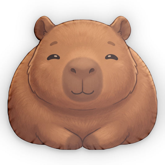 Capybara Pillow | Cute Chubby Capybara Shaped Plush | Funny Capybara Lover Gift