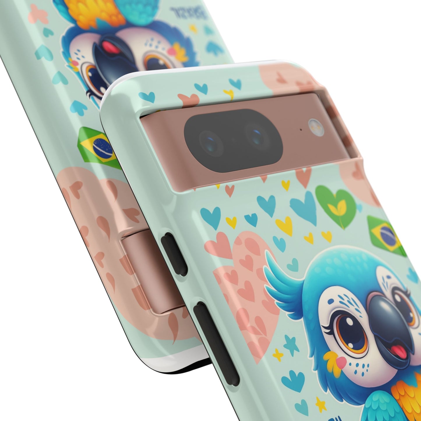 Saudade Collection - Brazilian Parrot Phone Case | Vibrant Hearts & Culture Tough Cases