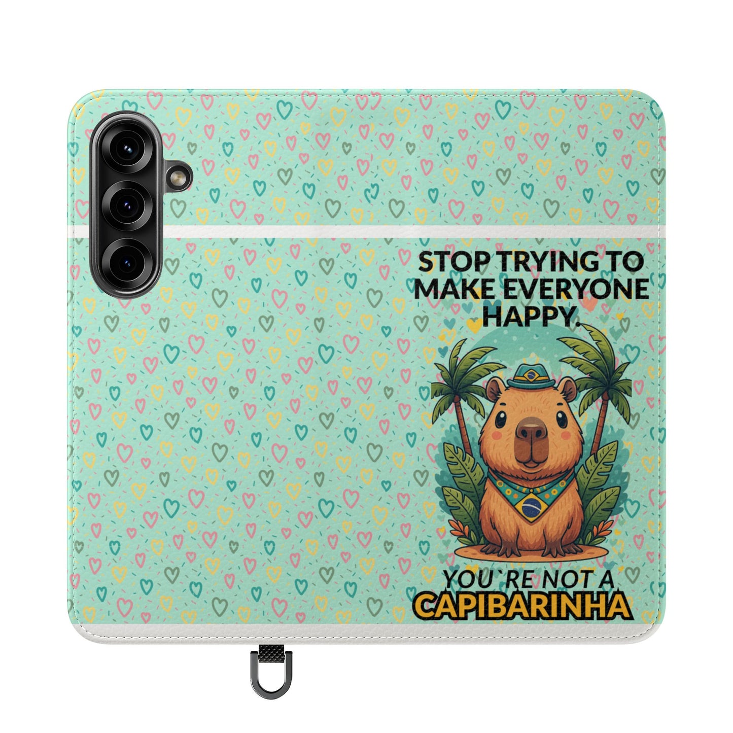 Capybara Self-Care Phone Wallet | Funny Quote Case for iPhone & Samsung