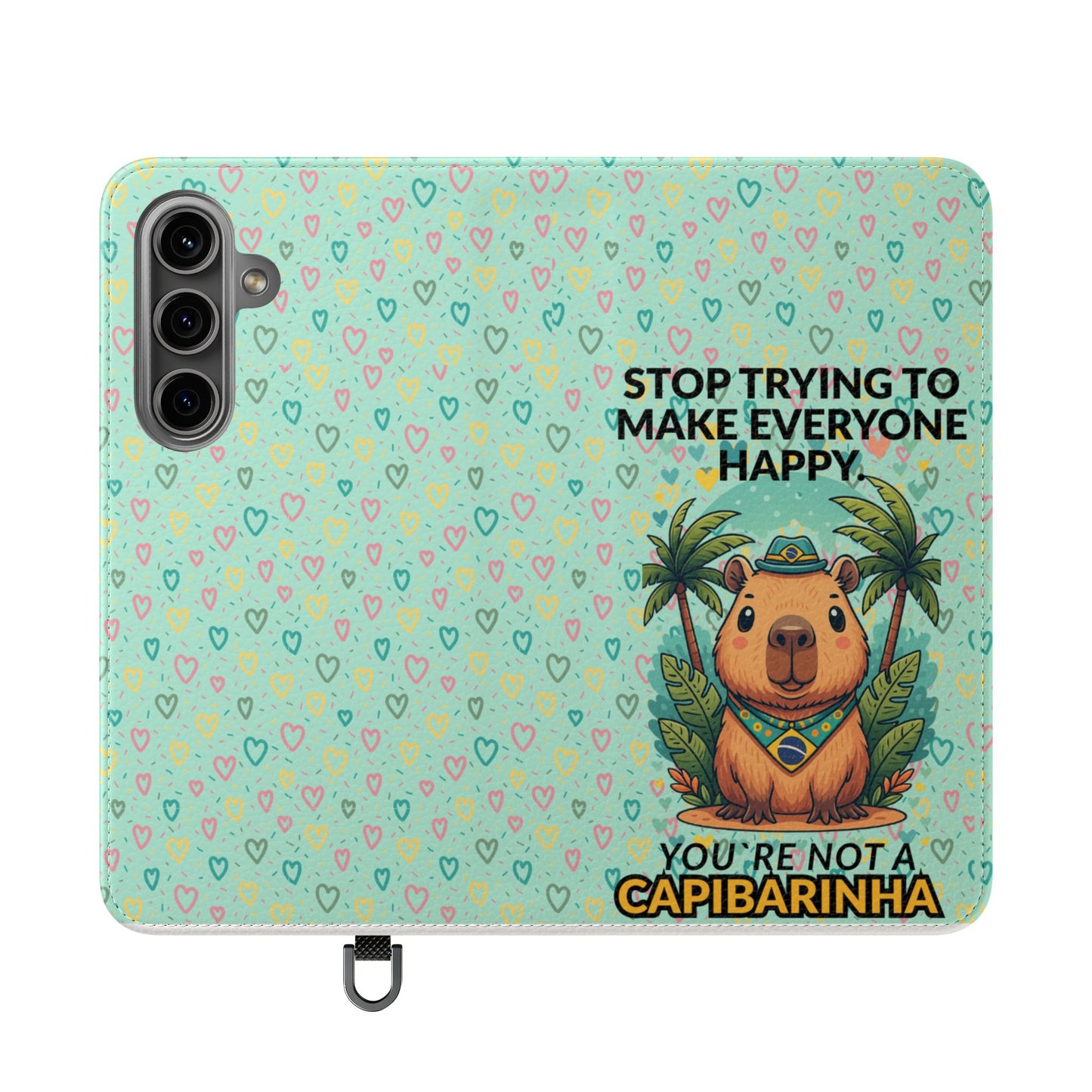 Capybara Self-Care Phone Wallet | Funny Quote Case for iPhone & Samsung