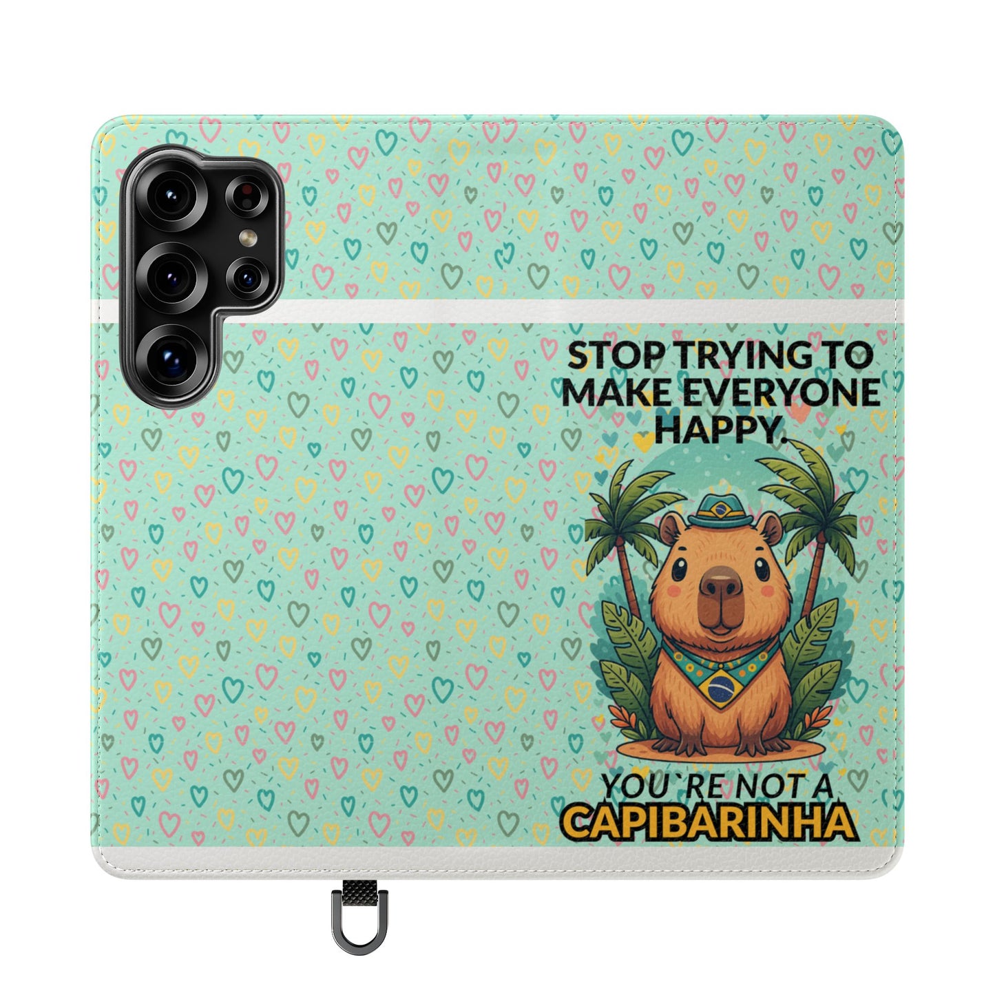 Capybara Self-Care Phone Wallet | Funny Quote Case for iPhone & Samsung