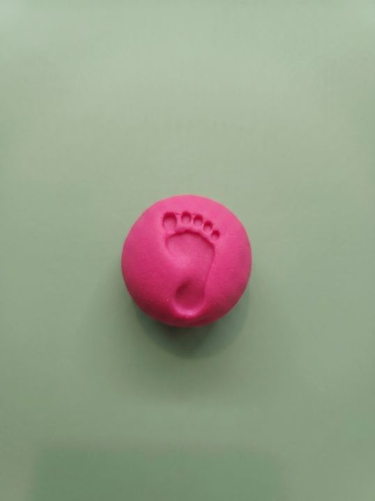 Baby Footprint Stamp Face | Sabores do Brasil