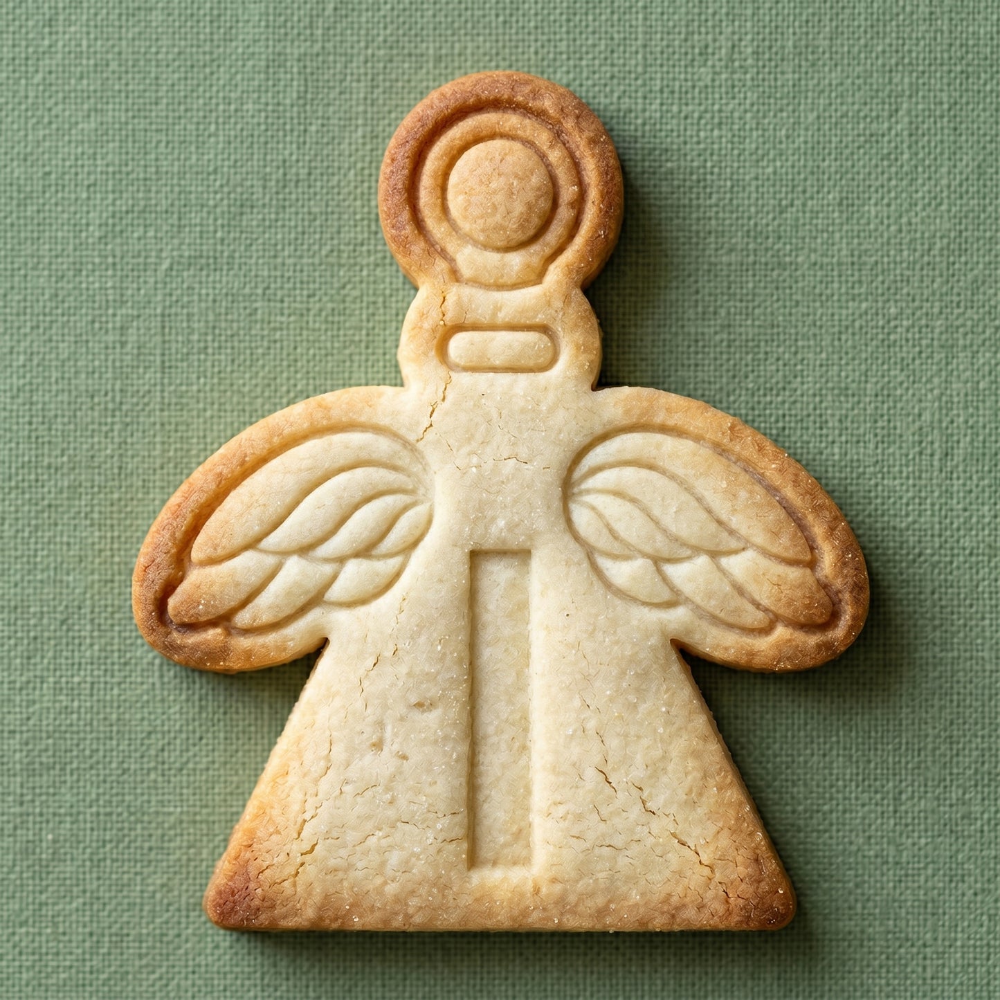 Angel shaped sugar cookie