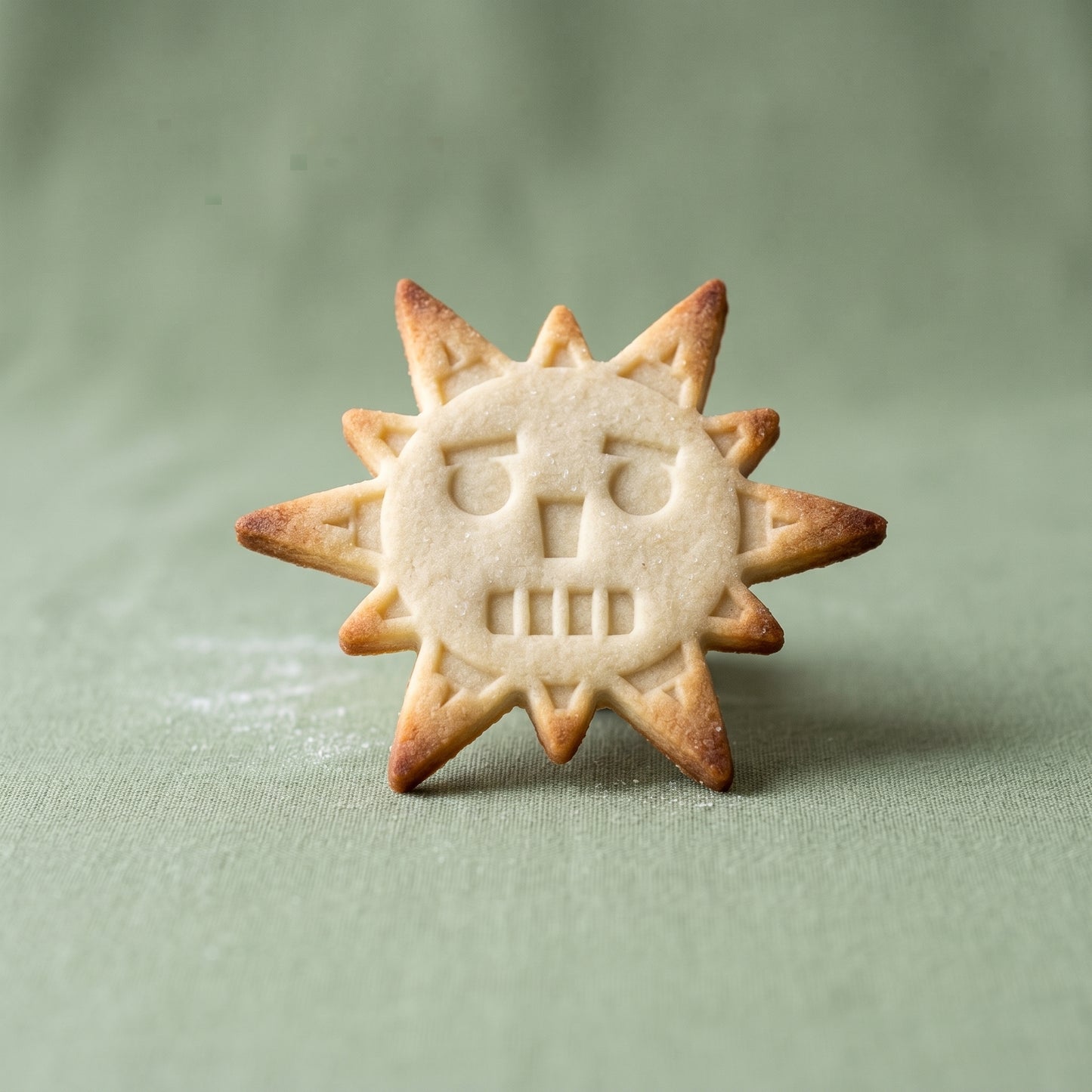 Aztec sun shaped sugar cookie hero