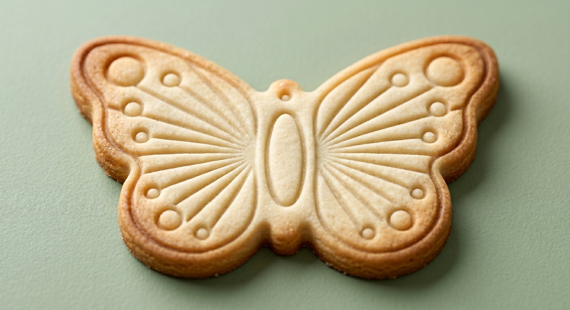 Butterfly shaped sugar cookie