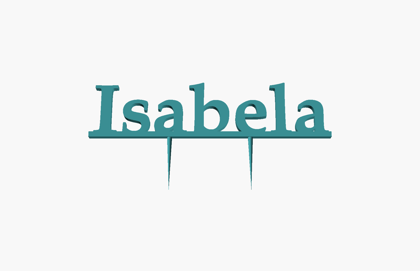 Isabela Cake Topper