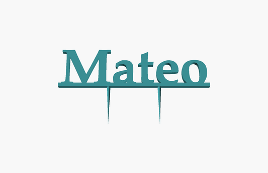 Mateo Cake Topper