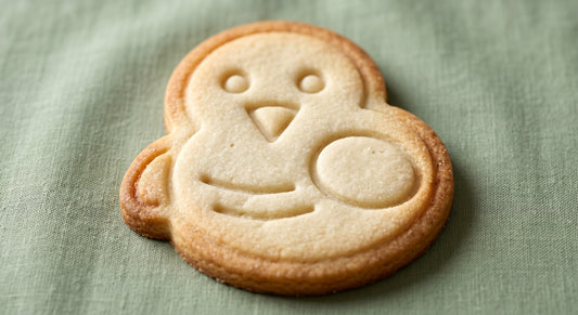 Chick shaped sugar cookie
