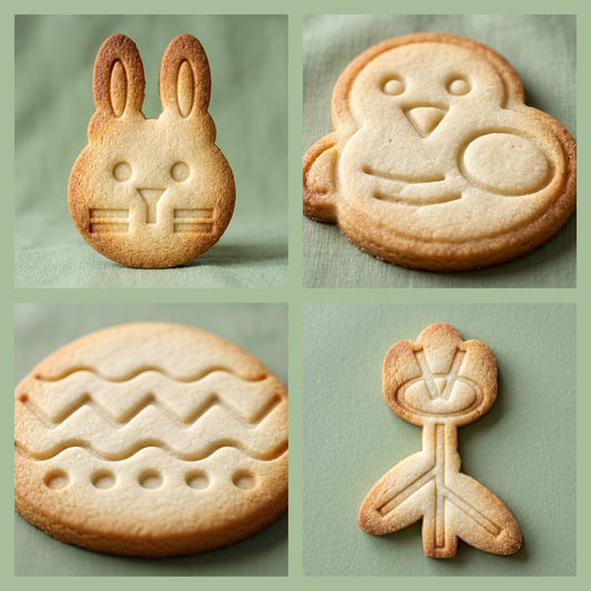 Easter complete collection: bunny, chick, egg, tulip cookies