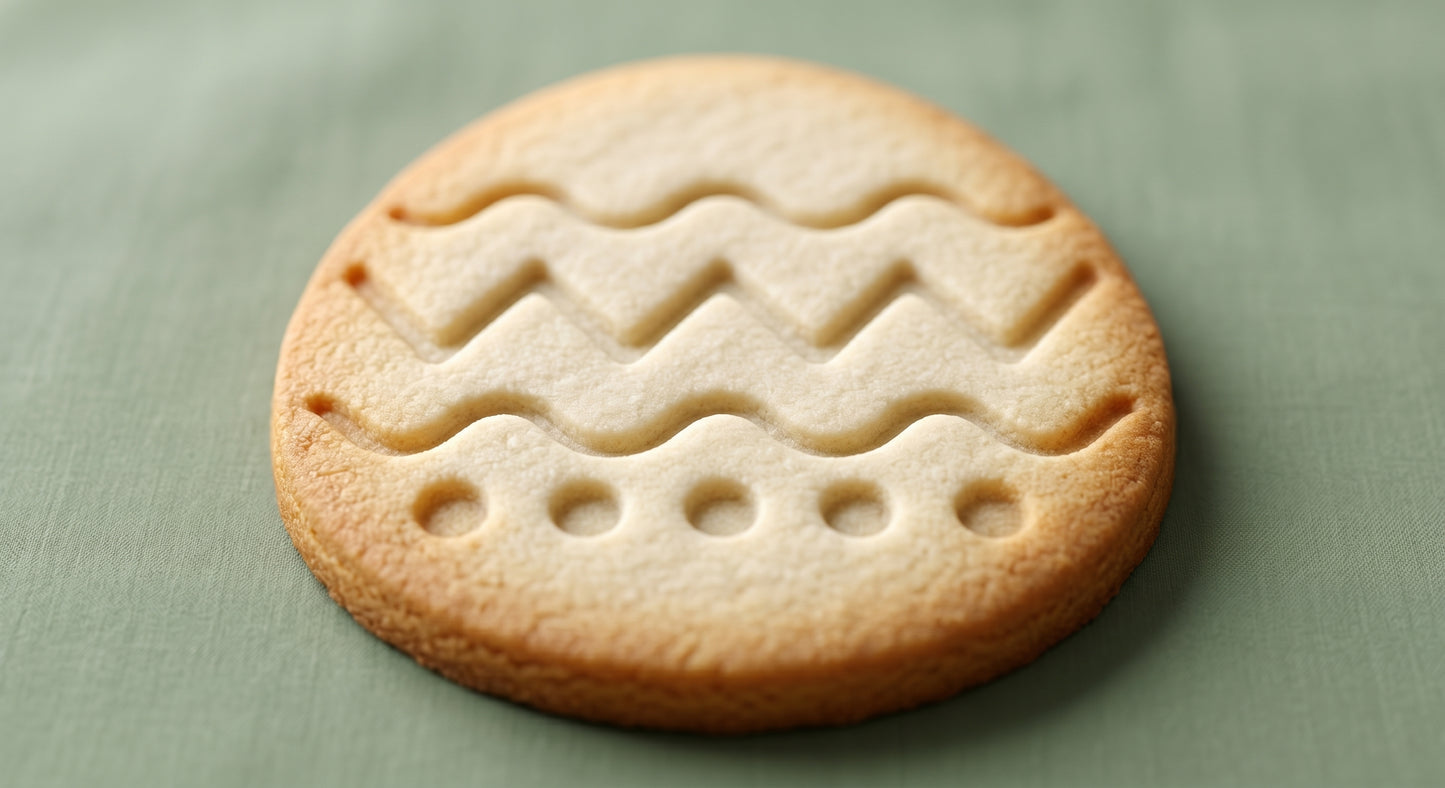 Easter egg shaped sugar cookie