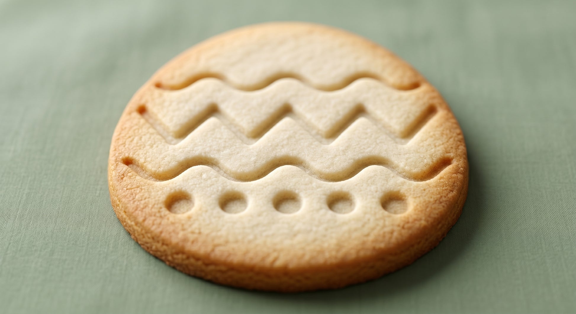 Easter egg shaped sugar cookie