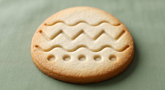 Easter egg shaped sugar cookie
