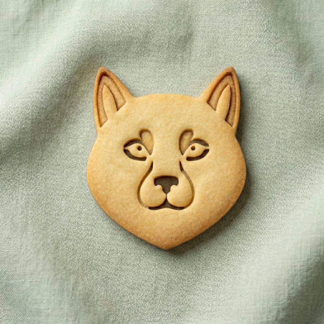 Shiba Inu cookie cutter and stamp set