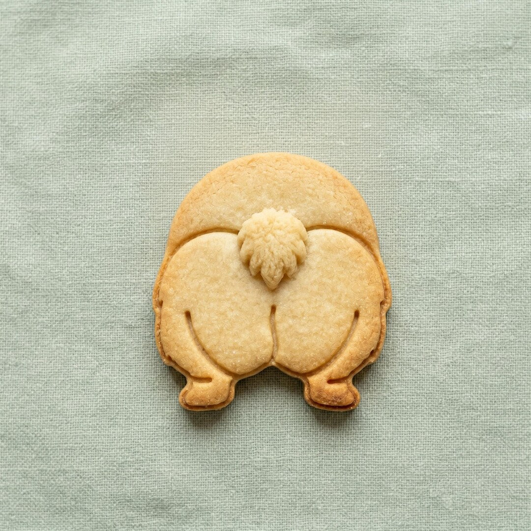 Corgi butt cookie cutter and stamp set