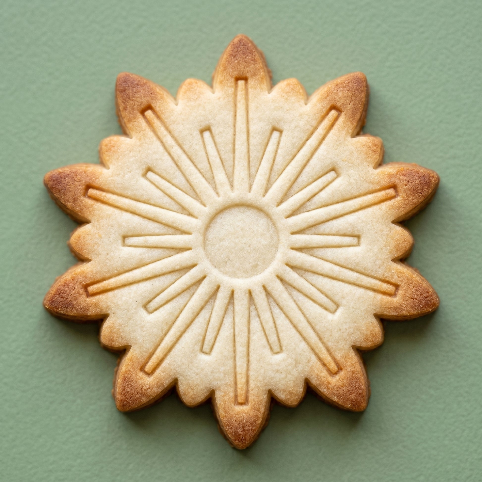 Lotus shaped sugar cookie