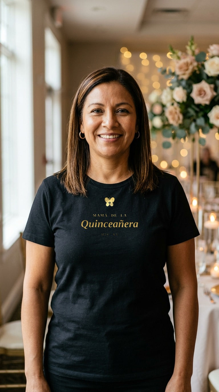 Mamá de la Quinceañera Shirt | Quinceañera Gift for Mom | Mis Quince XV Tee