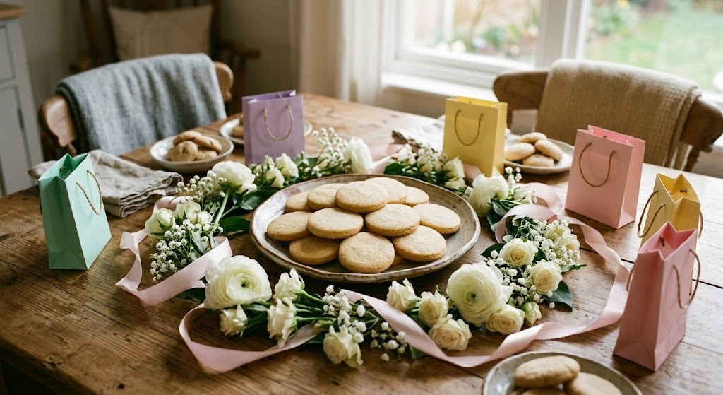 Personalized name cookie stamp baby shower dessert table — HouseHarmoni