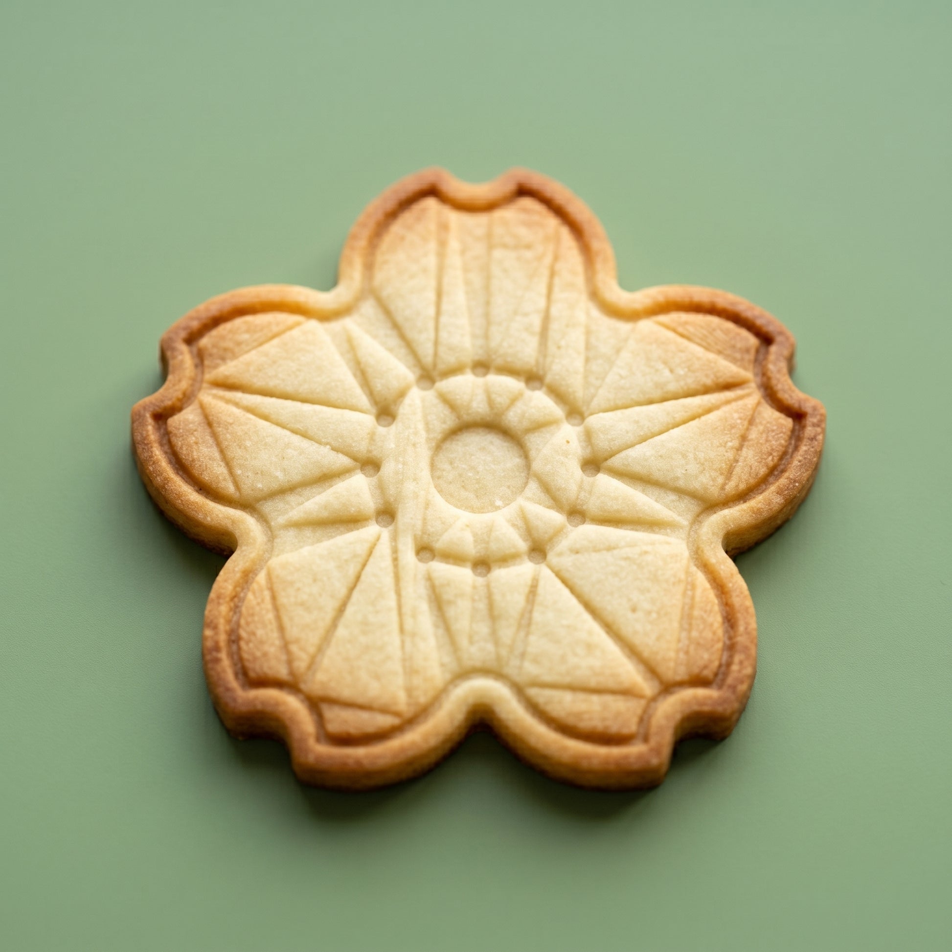 Sakura cherry blossom shaped sugar cookie hero