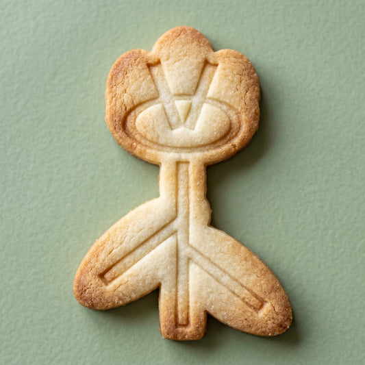 Tulip shaped sugar cookie