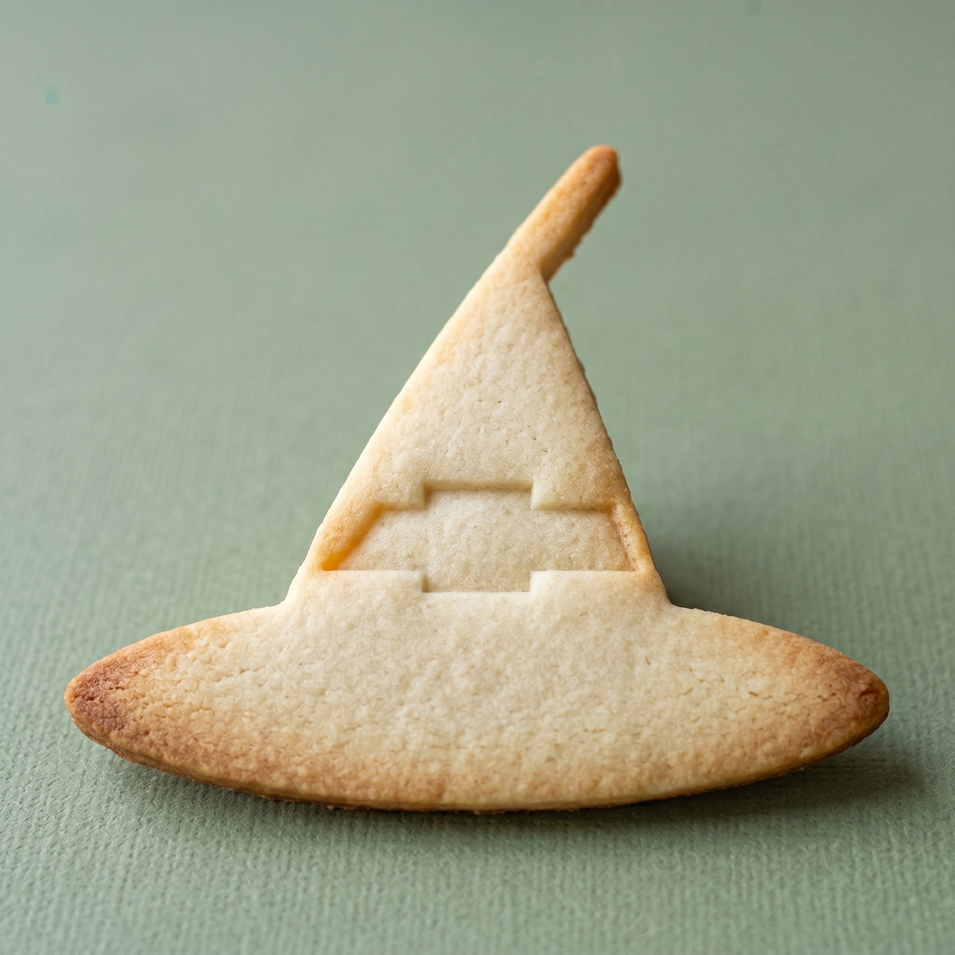 Witch hat shaped sugar cookie
