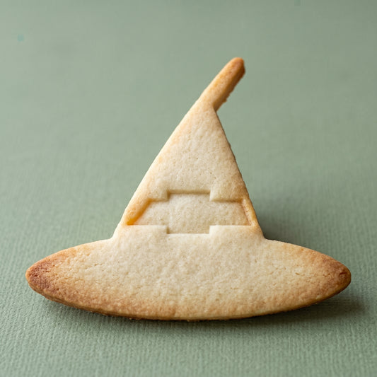 Witch hat shaped sugar cookie